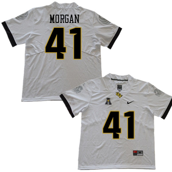 Men #41 Jack Morgan UCF Knights College Football Jerseys Stitched Sale-White